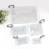 Clear Purse Bag Pouch Holder Small Mini Wallet Keychain Credit Card Case