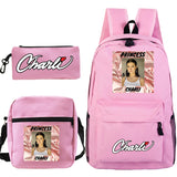 Charli D'Amelio School Bag for Teenage Girls Boys Kids High Capacity