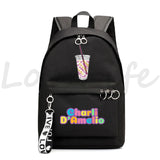 Charli DAmelio Milk Tea Cup School Backpack Girls Chain Accessories Bag