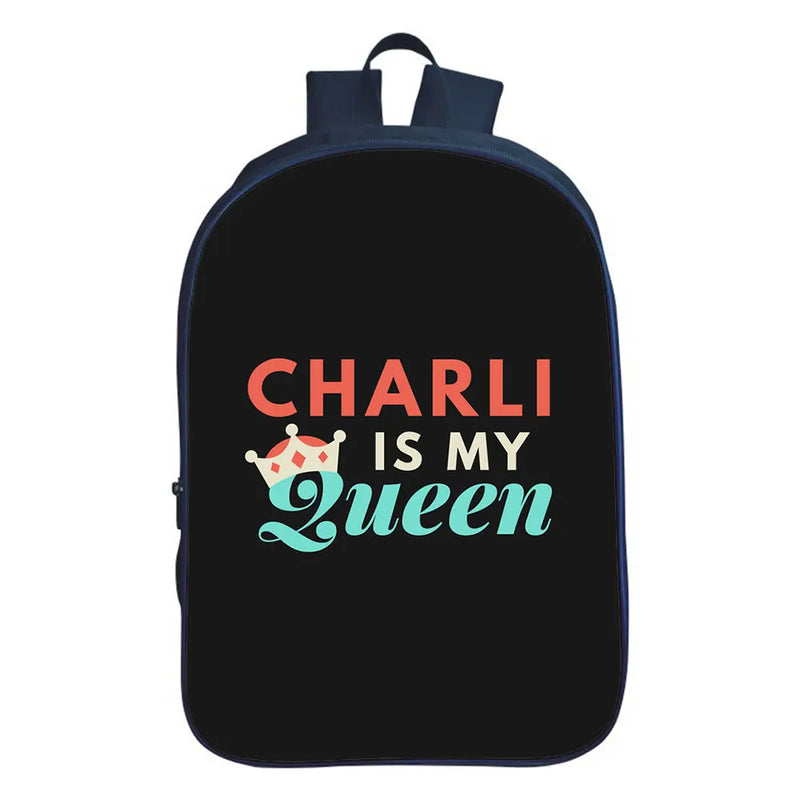 Charli Damelio Backpack for Students Cartoons Bag