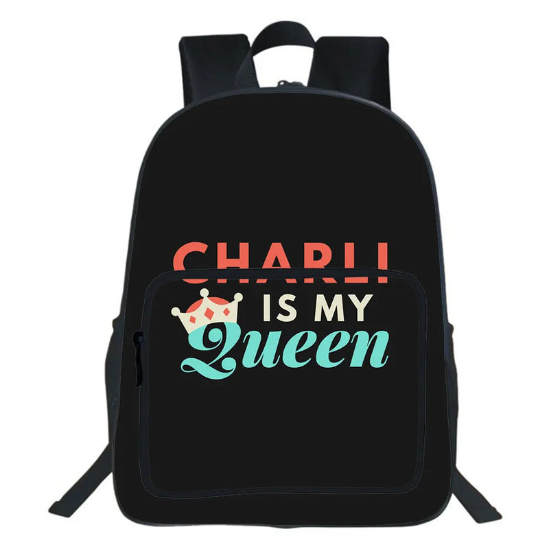 Charli Damelio Backpack Children Bag All-match Student School Bag