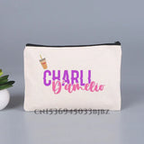 Charli Damelio Makeup Bag Classic Organizer Lady Pouch for Travel