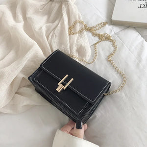 Small Leather Crossbody Bag Chain Shoulder Messenger Travel Mini Bag