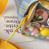 Canvas Women Ita Fanny Pack Clear Window Sling Bags Ladies Waist Belt Bag