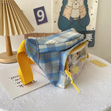 Canvas Women Ita Fanny Pack Clear Window Sling Bags Ladies Waist Belt Bag