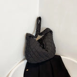 Winter Down Tote Bag Large Women's Handbag