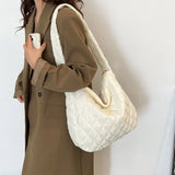 Winter Down Tote Bag Large Women's Handbag