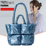 Ladies Handbags Winter Cotton-Padded Bag Soft Casual Warm Portable