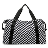 Checkerboard Travel Bag - Light Convenient Large Capacity