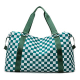 Checkerboard Travel Bag - Light Convenient Large Capacity