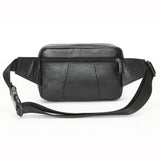 Leather Style Belt Bag Men Retro Waist Fanny Pack Coffee 7216