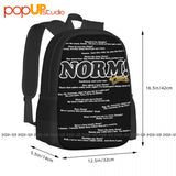 Cheers Normisms TV Show Backpack Large Capacity Riding Backpack
