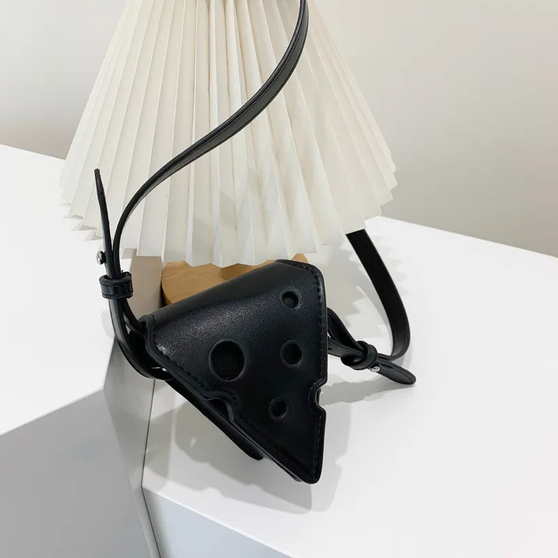 Cheese Shape Mini Crossbody Bags for Women Girl Small Shoulder Purses