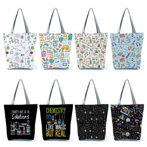 Chemical Physics Tote Bag Print Schoolbag Handbag Teacher Gift