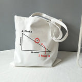 Chemistry Tote Bag All You Need Is Love Math Graphic Funny Geek Handbag