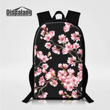 Cherry Blossoms Flower Backpack For Girls School Bags Women's Stylish Rucksack