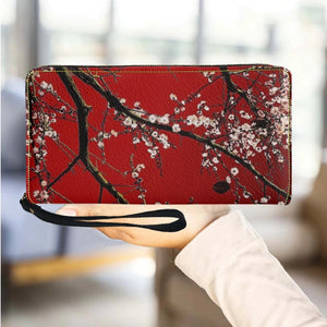 Cherry Blossoms Women's Wallet Floral Style Clutch Billeteras