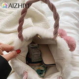 Cherry Messenger Bag Plush Female Tote Chain Casual Lightweight