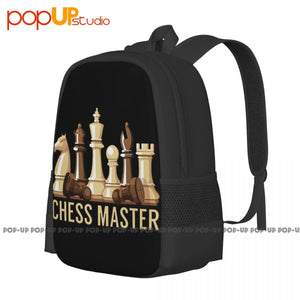 Chess Master Funny Board Game Backpack Large Capacity Gym Beach Bag
