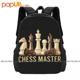 Chess Master Funny Board Game Backpack Large Capacity Gym Beach Bag