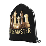 Chess Master Funny Board Game Drawstring Backpack Gym Beach Bag