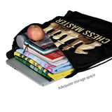 Chess Master Funny Board Game Drawstring Backpack Gym Beach Bag