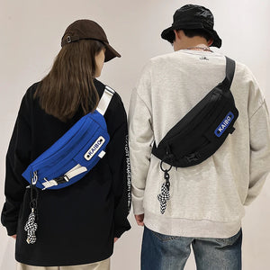 Crossbody Shoulder Bag for Couples Sports Casual Women Waist Bag