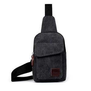 Canvas Chest Bag Men Shoulder Bag Crossbody Bag