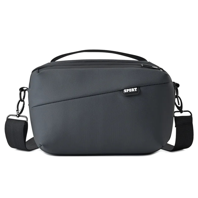 Men's Leather Shoulder Bag Waterproof Handbag
