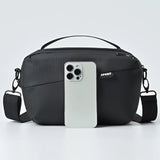 Men's Leather Shoulder Bag Waterproof Handbag