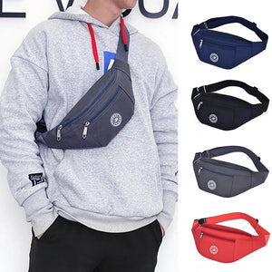 Nylon Waist Bag Men Women Travel Purse Phone Pouch Hip Bag Waist Pack