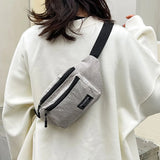 Chest Bag Texture Body Small Bag Sports Waist Bag Casual Shoulder Bag