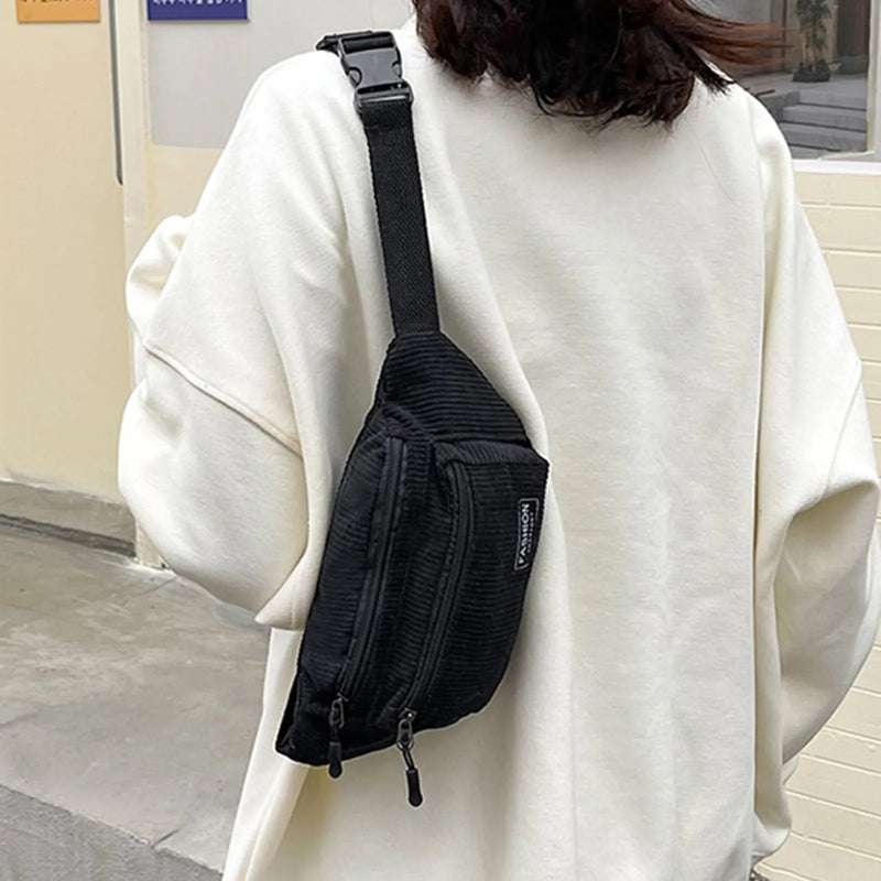 Chest Bag Texture Body Small Bag Sports Waist Bag Casual Shoulder Bag