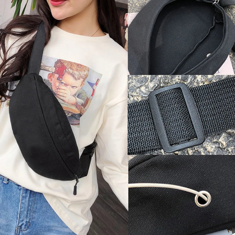 Skull Printing Mini Bag Organizer Waist Bag