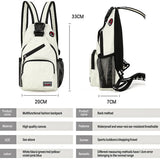 Women's Chest Bag Waterproof Small Backpack Multi-Functional Handbag