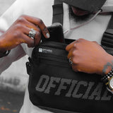 Men's Letter Print Vest Chest Bag Streetwear Backpack