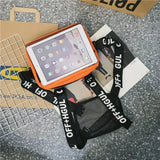 Men's Letter Print Vest Chest Bag Streetwear Backpack