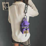 Letter Running Girls Crossbody Bags Student Sport Waist Pack Female Mini Women C