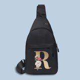 Crossbody Chest Bag with USB Charging Hole