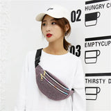 Sequin Fanny Pack Women Waist Bag Money Belt Phone Purse
