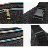 Sequin Fanny Pack Women Waist Bag Money Belt Phone Purse