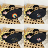 Printed Chest Bags Women Waist Pack Organizer Wallet Gym Shoulder Bag