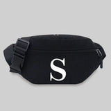 Women Travel Waist Bag Letter Name Series Crossbody Bag