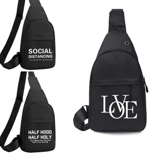 Canvas Chest Pack Bags Men Women Fanny Packs Travel Hip Waist Bag