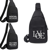 Canvas Chest Pack Bags Men Women Fanny Packs Travel Hip Waist Bag