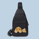 Bear Print Chest Pack Waist Pack Unisex Hip Bum Bag