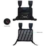 Chest Rig Bag Men Reflective Strip Disco Strap Chest Pack G161