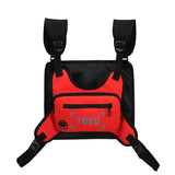 Chest Rig Bag Men Reflective Strip Disco Strap Chest Pack G161