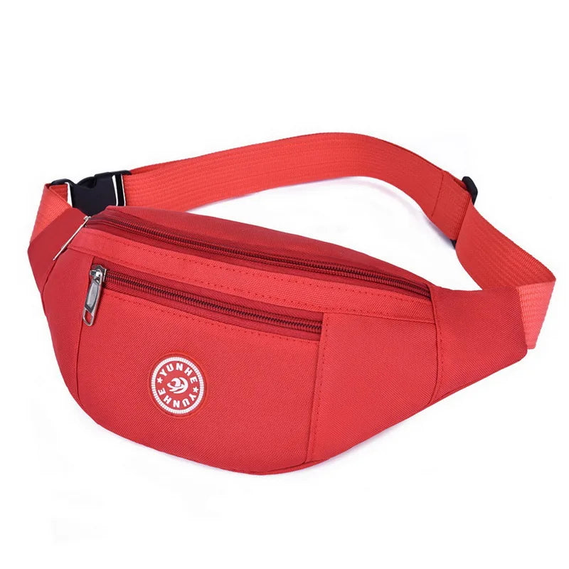 Nylon Waist Bag Colorful Bum Bag Travel Purse Phone Pouch Pocket