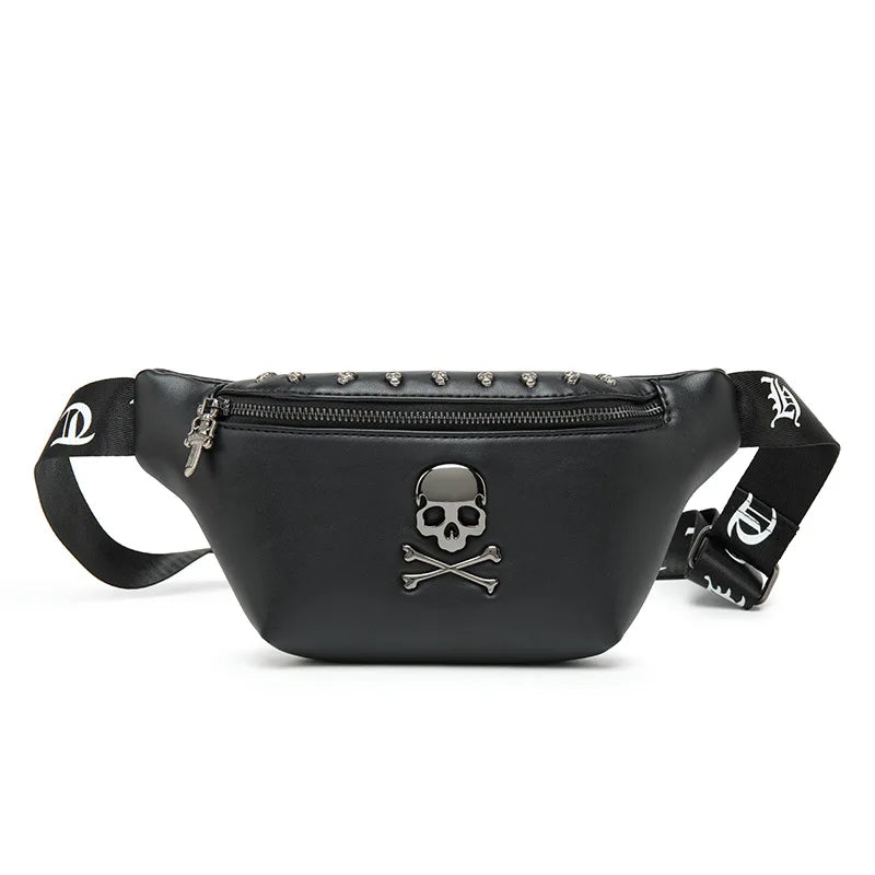 Skull Chest Bag Waist Shoulder Messenger Fanny Pack